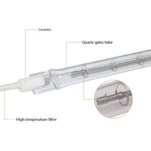 Honeyfly <span class=keywords><strong>หลอด</strong></span><span class=keywords><strong>ฮา</strong></span><span class=keywords><strong>โล</strong></span><span class=keywords><strong>เจน</strong></span>ทังสเตน<span class=keywords><strong>12V</strong></span> 80W 120มม. พร้อมสายเคเบิล<span class=keywords><strong>หลอด</strong></span>ความร้อนเส้นใยคู่หลอดควอทซ์ปรับแต่งได้ตามต้องการ - Product Image 2