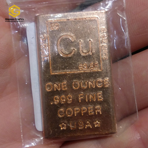 Thỏi đồng nguyên chất 999, một ounce (1 oz), có bảng tuần hoàn nguyên tố - Product Image 3