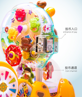 Fait en plastique pour enfants, machine à balançoire, cerf magique, pour salle d'arcade, jeu