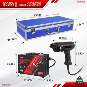 Chauffe-infrarouge portable professionnel 1600W/2000W – Outil rapide sans flamme pour le retrait de boulons et de roulements avec construction en plastique - Product Image 5