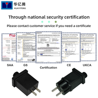 Adaptateur secteur de sécurité Intertek, transformateur AC/DC pour éclairage LED, 3V 300MA, 4.5V, 6V, 9V, 12V, 0.75A, 1AMP, prise PC