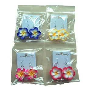 Perhiasan Suxuan mode dibuat di Cina perhiasan Plumeria anting-anting Plumeria