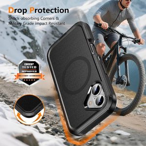 Coque de protection robuste 3 couches Defender Armor pour <span class=keywords><strong>iPhone</strong></span> 17 <span class=keywords><strong>Pro</strong></span> Max 16 15 14 avec charge magnétique sans fil et clip <span class=keywords><strong>ceinture</strong></span> antichoc - Product Image 3