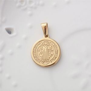 Colgante de Barra Chapado en Oro, Colgante Personalizado de Dólar Estadounidense en Acero Inoxidable - Product Image 3