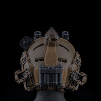 Casque intégral de moto tactique Shero avec aérations courtes, en matériau PA ABS, sangle simple, sécurité, extérieur, revêtements en aramide