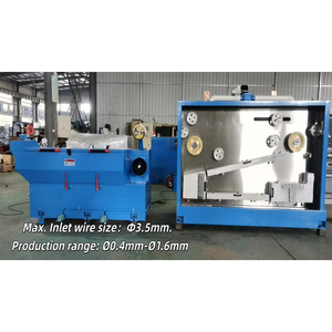 Machine à tréfiler le cuivre avec recuit, modèle SWAN 17D MAX, qualité supérieure, prix usine, entrée 3,5 mm, sortie 0,4~1,6 mm, modèle 2026 - Product Image 1