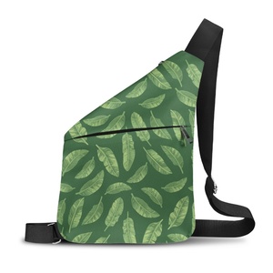 Populaire Pasifika mode Aloha hawaï<span class=keywords><strong>en</strong></span> feuille de bananier impression haute qualité hommes grande capacité sac à bandoulière impression personnalisée à la demande - Product Image 4