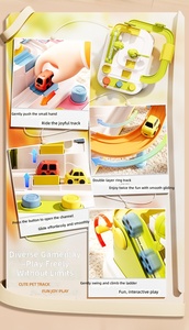 Juguete Educativo de Pista de Carreras para Niños, Juego de Estacionamiento Deslizante con Carritos, Juguete de Desarrollo Cerebral - Product Image 3