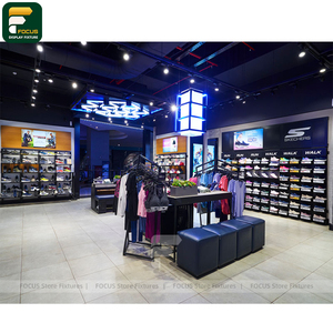 Custom Contemporary Clothing Store Garment Display Cabinet Wall Panel Shelf <b>Reception</b> <b>Counter</b> - Product Image 4