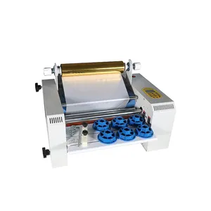 Table top small 110V Auto rewinding Desktop digital foil stamping machine for paper