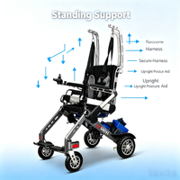 Robot d'aide à la marche portable pour personnes âgées, soutien à la mobilité avec articulations de hanche et de genou motorisées et fonctionnement facile à un bouton pour une utilisation à domicile