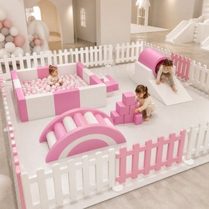 Ensemble d'équipements de jeu souple populaire beige neutre, pack de <span class=keywords><strong>jeux</strong></span> souples pour enfants et bébés, idéal pour l'intérieur et l'extérieur, disponible à la location - Product Image 4
