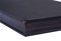 Carnet de notes A5 en cuir PU avec logo personnalisé, couverture rigide, pages lignées colorées, carnet de notes pour journal et reliure à coudre