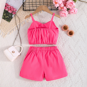 Conjuntos de Ropa de Verano Elegantes y Lindos para Niñas, Dos Piezas, Transpirables, con Flores, para Fiestas, de 6 Meses a 5 Años - Product Image 2