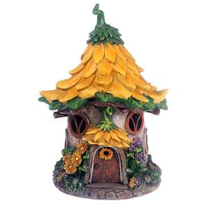 Solaire Fée Cottage Ornements Jardin Décoration Résine fée maison en plein air mignon décoration cadeaux pour Maman <span class=keywords><strong>grand</strong></span>-<span class=keywords><strong>mère</strong></span> enfants - Product Image 5