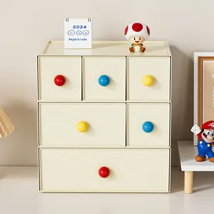批发单层桌面收纳盒塑料抽屉式文具多功能整理架 - Product Image 1