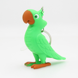 Portachiavi LED pappagallo uccello con suono tweet - Product Image 5