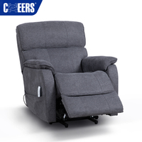 Fauteuil Électrique Relevable MANWAH CHEERS pour Personnes Âgées – Fauteuil Inclinable Confortable en Tissu Rembourré pour Salon, Siège Autoportant