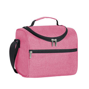 Bolsa de almuerzo térmica portátil de gran capacidad para exteriores, cierre de cremallera, impermeable para Picnics de trabajo, portabotellas de vino ecológico - Product Image 5