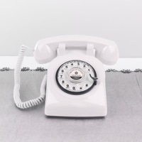 Téléphone filaire vintage rétro, téléphone fixe à l'ancienne, mignon et décoratif, téléphones filaires pour la maison et le bureau