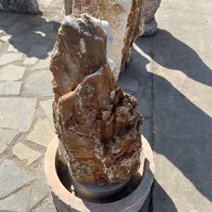 Estatua grande tallada de jardín natural, Granito de mármol blanco, Sirenita - Product Image 4