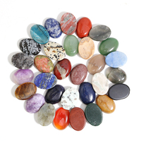 Pierre précieuse naturelle ovale cabochon 18x25mm à dos plat, perles semi-précieuses pour la fabrication de bijoux, bagues et boucles d'oreilles en cristal