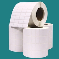 Étiquettes adhésives thermiques directes de haute qualité, 10 000 pièces/rouleau, marquées, blanches, personnalisées, imperméables, en papier, pour codes-barres et expédition