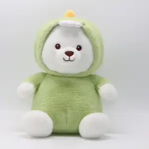 Wholesale Stuffed Animal Doll Custom Bear Plush Toys Cute Dinosaur Outfits Plush Bear Kids Gift