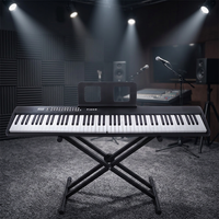 Piano pliable en ABS à 61 touches, portable, pour débutants, jouet électronique pour enfants, apprentissage et exercices, unisexe, âges 8-14, clavier