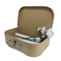 Boîte de rangement en carton kraft simple face enduit, personnalisable, pour vêtements d'enfants, jouets, bagues, lunettes, emballage