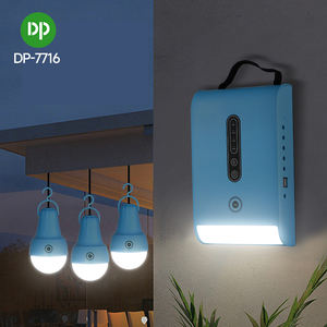 Mini estación de energía portátil DP Kits de sistema de iluminación de energía solar con bombillas Panel solar para el hogar y al aire libre por <span class=keywords><strong>Sansan</strong></span> - Product Image 3