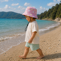 Sombrero de Pescador Personalizado de Alta Calidad para Niños, Unisex, de Algodón Estampado, para Bebés y Niños Pequeños, para Uso en Exteriores