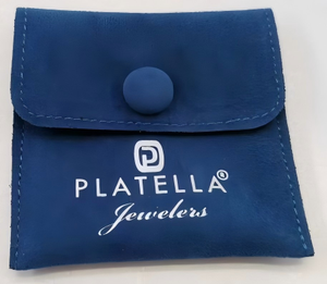 Bolsa Organizadora de Regalo con Solapa de Cuero de Microfibra, Impresión de Logotipo Personalizado en Relieve, Cierre a Presión - Product Image 1