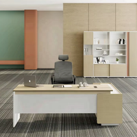 Nuova Scrivania Direzionale per Ufficio dal Design Moderno, Scrivania Resistente per Manager con Prese di Corrente Integrate per Uffici Aziendali
