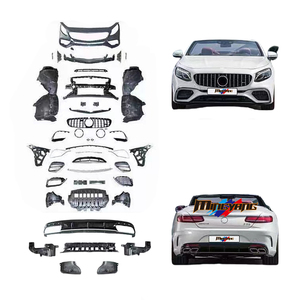 กระจังหน้ารถยนต์กันชนรถสำหรับ Mercedes <span class=keywords><strong>Benz</strong></span> <span class=keywords><strong>S</strong></span> <span class=keywords><strong>Class</strong></span> <span class=keywords><strong>S</strong></span> <span class=keywords><strong>Coupe</strong></span> W217อัพเกรดเป็นชุดตัวถังรถ S63 - Product Image 1