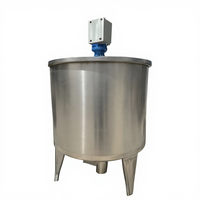 Agitateur électrique en acier inoxydable avec moteur AC, cuve de mélange 500L, pompe émulsifiante à cisaillement élevé, multifonctionnelle pour poudre détergente