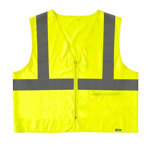 Safety Vest Yellow Reflective Safety Vest, Safety 1511/1513 Onyx Series Class 2 Surveyors Vest