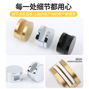 Kovalev Glass <b>Mirror</b> <b>Clip</b> Zinc Alloy Wall Mount Bathroom Hardware Support With Anti Slip Pad - Product Image 3