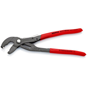 Pince à tuyaux à ressort KNIPEX 85 51 250 AF avec dispositif de verrouillage et revêtements en plastique antidérapants et atraînés - Product Image 2