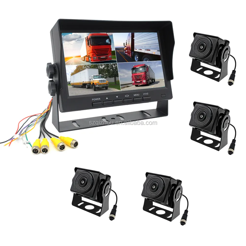 Pin Video Monitoring and Recording System Truck DVR Rear View 360 View Bus Reverse Vehicle CCTV Side Camera Car Camera Monitor