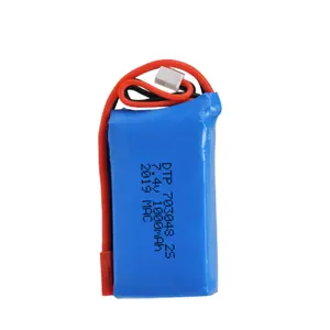 Drone pin tùy chỉnh 2S 3S 10c 20c 25C RC Đồ chơi xe Lipo Pin 7.4V 11.1V 1000mAh 1500mAh cho Quadcopter