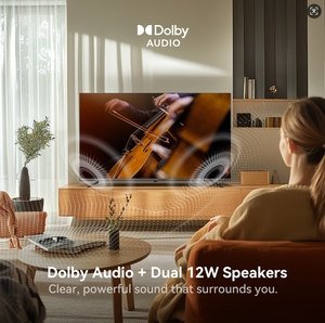 HORION Televisor Inteligente 4K UHD de 55 Pulgadas con WebOS 22, Diseño Ultra Delgado, Contraste HDR10, Audio, Ángulo de Visión Amplio, 60Hz, Color Negro - Product Image 4