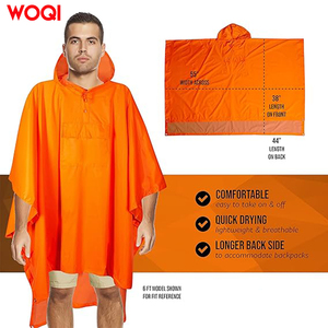 WOQI три в одном уличный плащ с капюшоном, уличный плотный плащ с клейкой пряжкой, аварийный плащ для кемпинга - Product Image 4