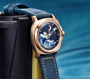 PD-YS014 Montre mécanique de luxe pour homme, étanche 10 ATM, lumineuse, bracelet en cuir, cadran 43 mm, verre saphir, mouvement japonais NH35, boîte incluse - Product Image 4