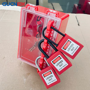 Petite boîte à clés murale avec couvercle transparent visible, stockage de clés pour verrouillage simultané de plusieurs personnes - Product Image 4