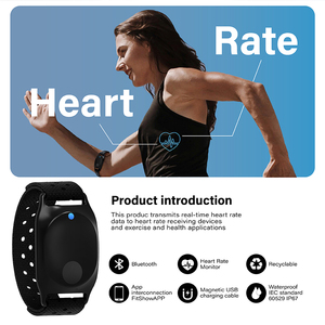 Bracelet <span class=keywords><strong>optique</strong></span> étanche pour la fréquence cardiaque, Bluetooth ANT+, moniteur cardiaque sportif pour la course à pied, le cyclisme et la remise en forme - Product Image 1
