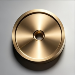 Collier de lampe en laiton usiné par tournage et fraisage CNC personnalisé, adaptateur de support de lampe pour luminaires - Product Image 1