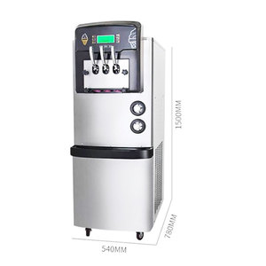 Soft <b>Ice</b> Cream <b>Machine</b> Commercial With 2+1 Flavors and 2 Compressors for Sale - Product Image 6