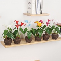 Plante artificielle en pot personnalisable, plantes d'intérieur artificielles avec pots, plantes artificielles en pot pour la décoration de la maison et du bureau