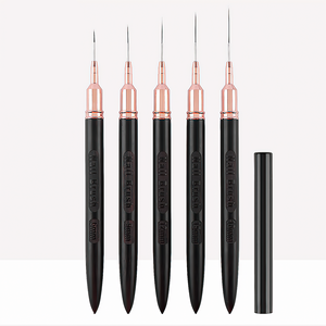 Set de Arte para <span class=keywords><strong>Uñas</strong></span> de Madera de Sándalo con Pinceles Especiales para Esmalte en Gel y Pintura Degradada, Portátil - Product Image 5